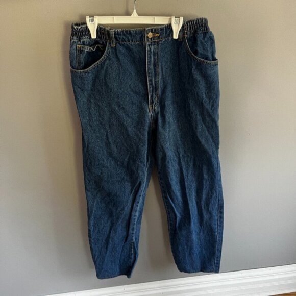 Dixie Blues Straight Leg High Rise Relaxed Fit Mom Jeans Us Sz 16 - Picture 1 of 8